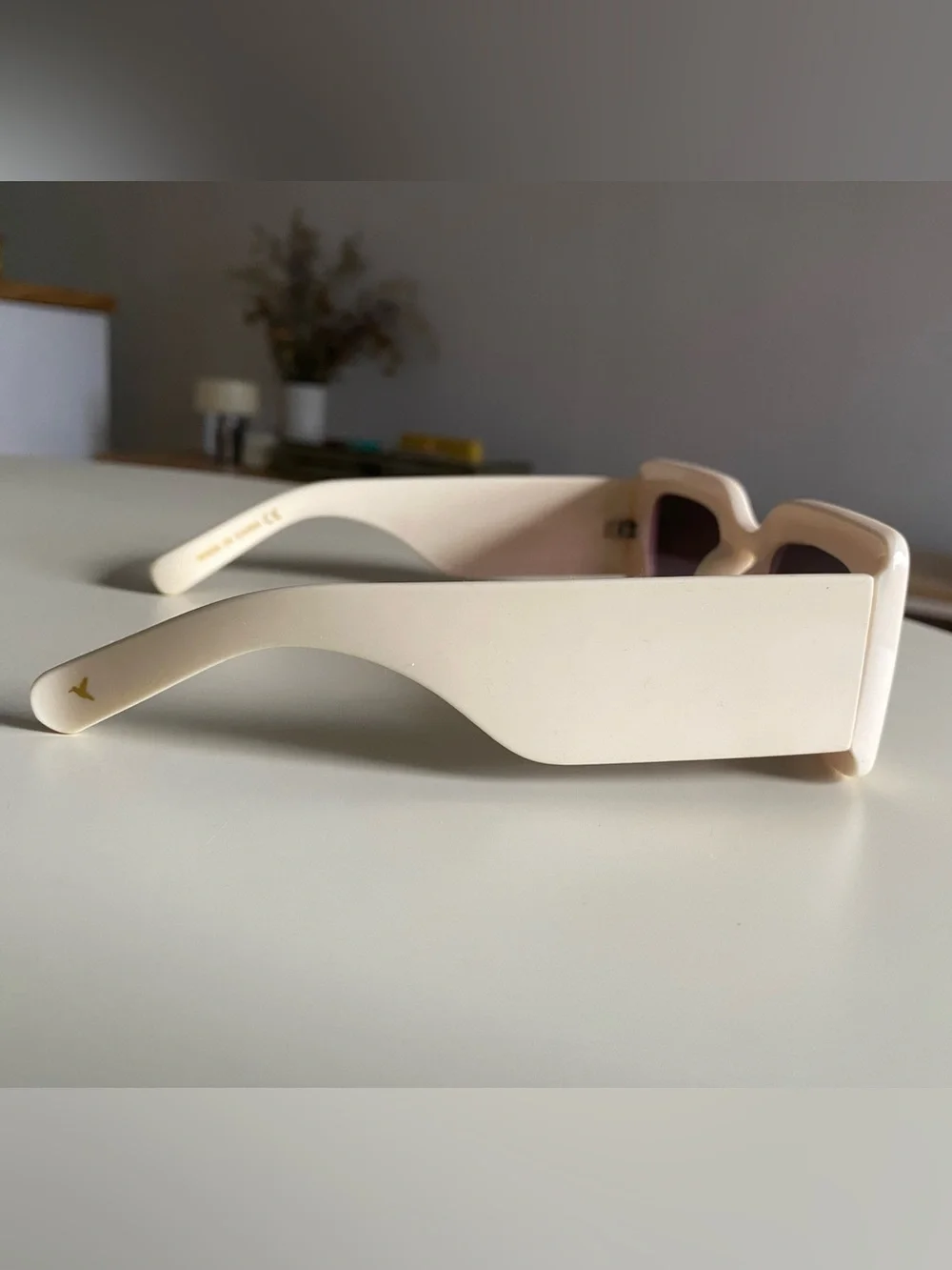 Parfois Off-White Rectangular Sunglasses